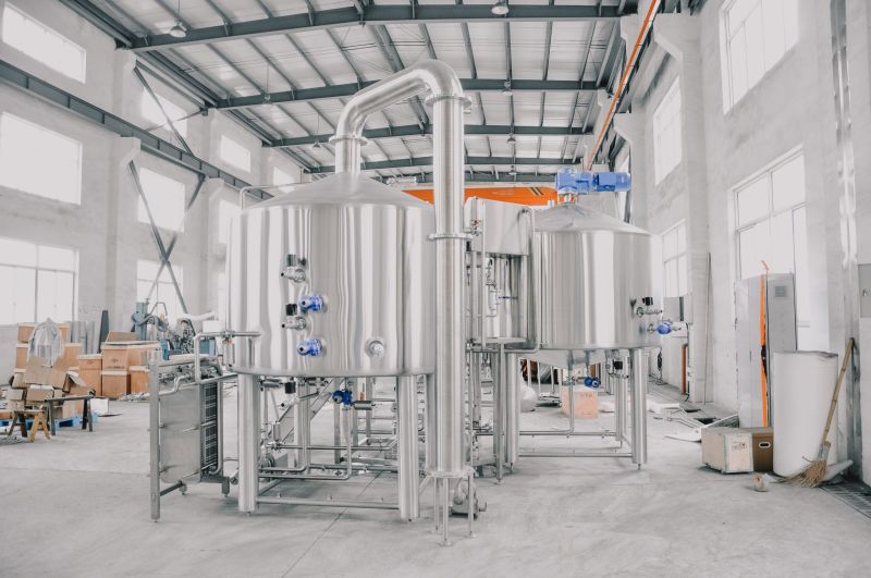 5BBL Stainless steel Microbrewery beer making brewhouse equipment sale well in restaurant ZXF